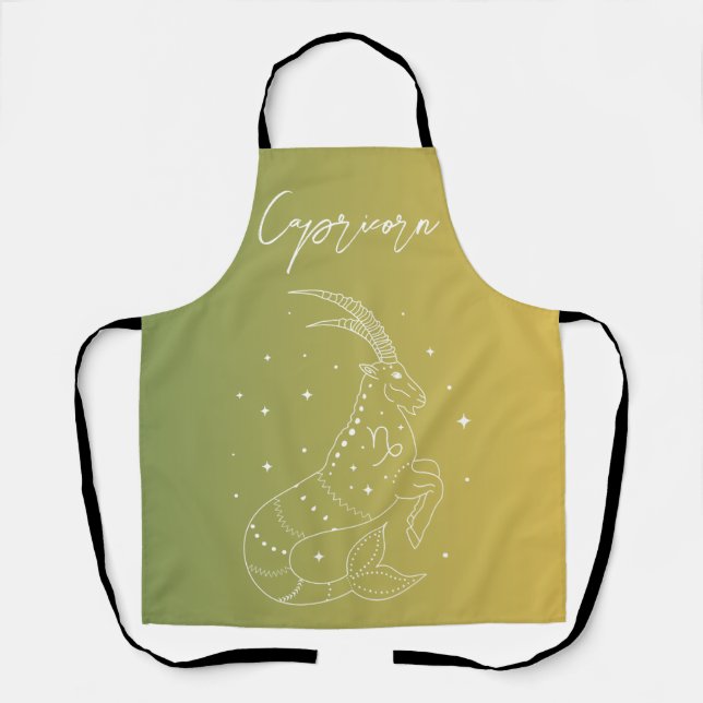 Capricorn-Horoskop-Sternzeichen Schürze (Vorderseite)