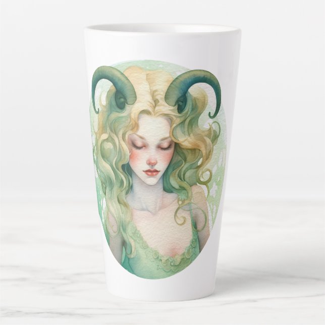 Capricorn Latte Tasse (Vorderseite)