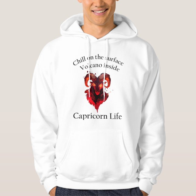 Capricorn liebt Vibes Hoodie (Vorderseite)