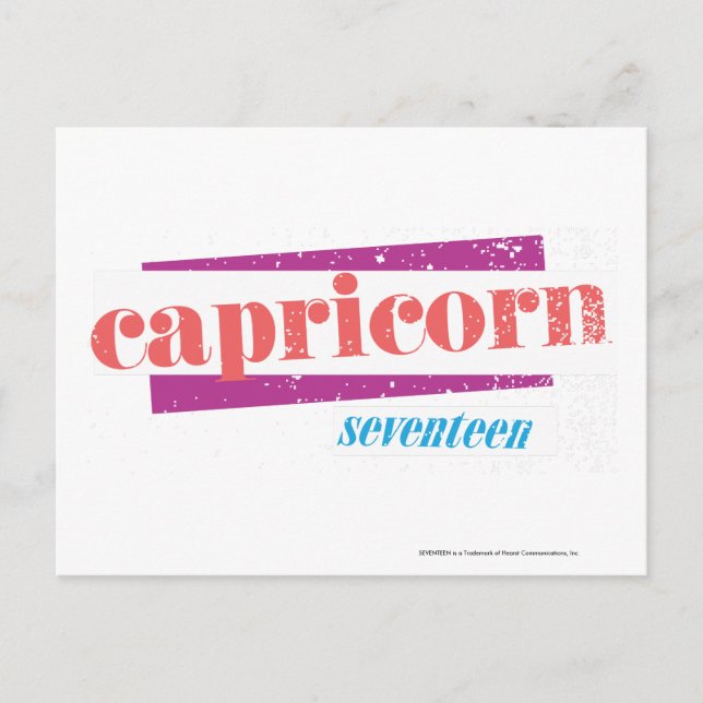Capricorn Lt. Pink Postkarte (Vorderseite)