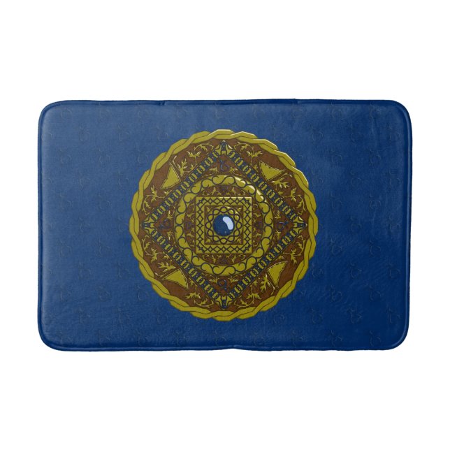 Capricorn Mandala Bath Mat Badematte (Vorderseite)