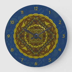 Capricorn Mandala Clock Große Wanduhr