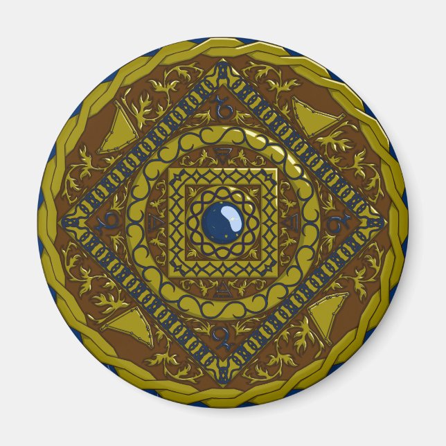 Capricorn Mandala Magnet (Devant)