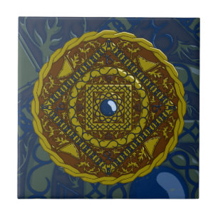 Capricorn Mandala Tile Fliese