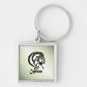 Capricorn-Meerziege Zodiac Green Schlüsselanhänger