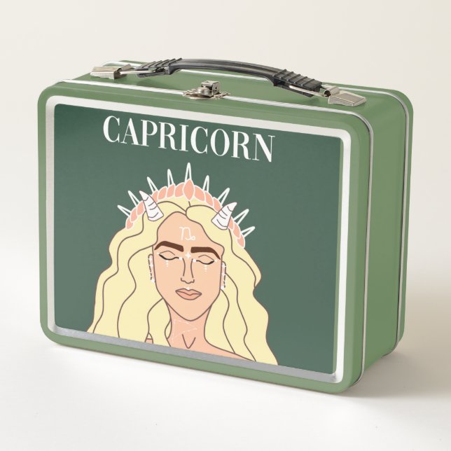 Capricorn Metall Brotdose (Vorderseite)