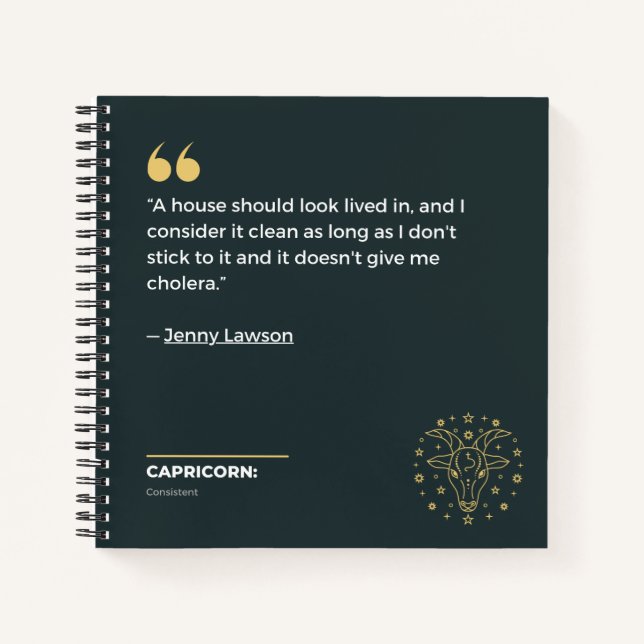 Capricorn-Notebook Notizbuch (Vorderseite)