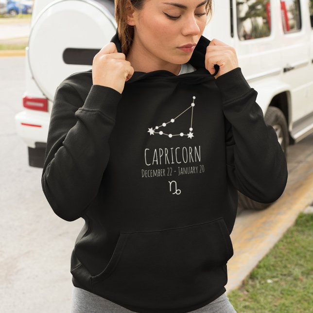 Capricorn | Personalisierte Sternbilder Hoodie (Von Creator hochgeladen)