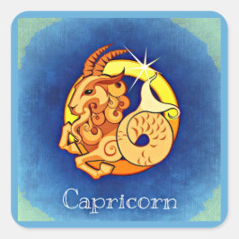 Capricorn Quadratischer Aufkleber