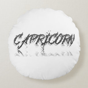 Capricorn-Reflektion Rundes Kissen