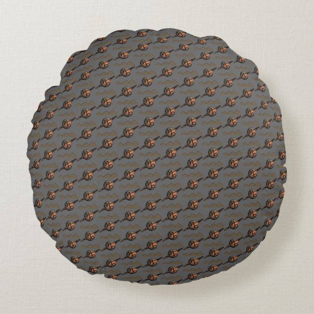 Capricorn Rundes Kissen (Vorderseite)