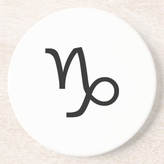 Capricorn Sandstein Untersetzer (Vorne)