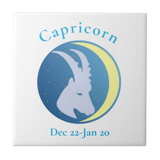 Capricorn signieren Thunder_Cove Fliese (Vorderseite)