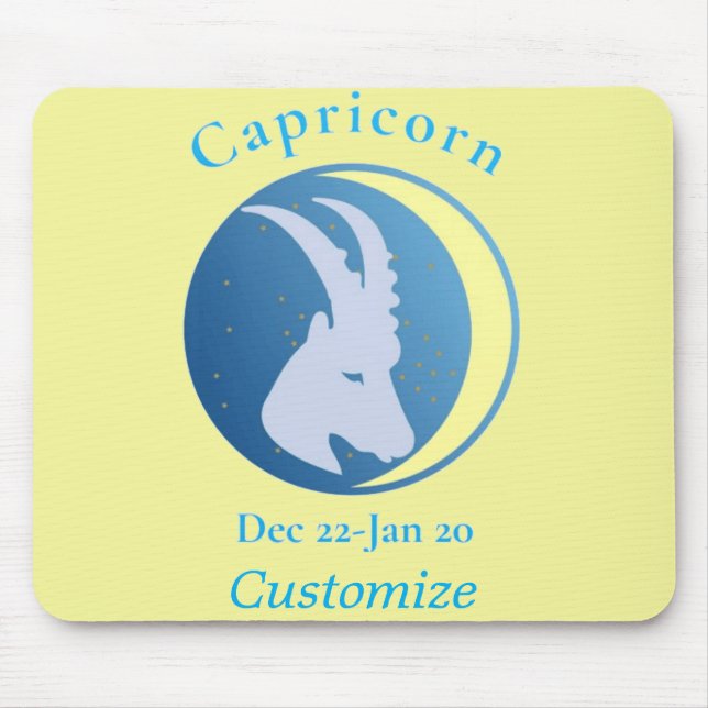 Capricorn signieren Thunder_Cove Mousepad (Vorne)