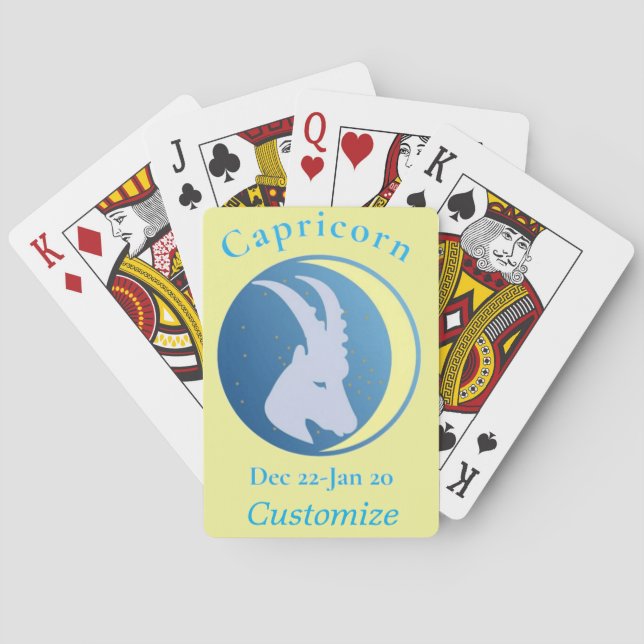 Capricorn signieren Thunder_Cove Spielkarten (Rückseite)