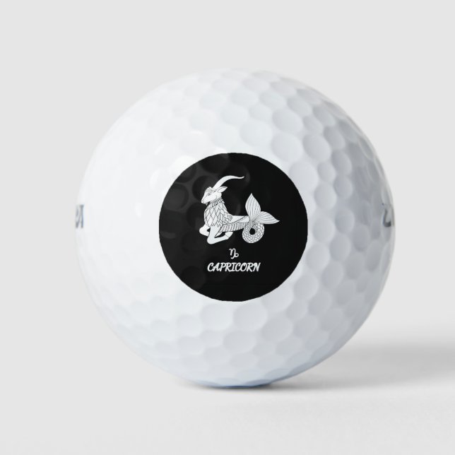 Capricorn-Silhouette Golfball (Vorderseite)