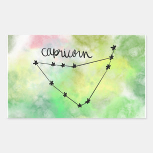 Capricorn Star Babyaufkleber Rechteckiger Aufkleber