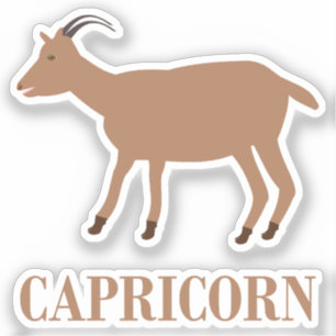 Capricorn Star Sign Goat Aufkleber