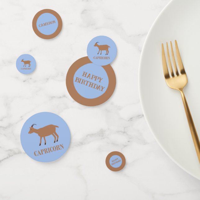 Capricorn Star Sign Goat Custom Konfetti (Gruppe)