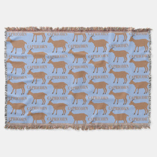 Capricorn Star Sign Goat Decke