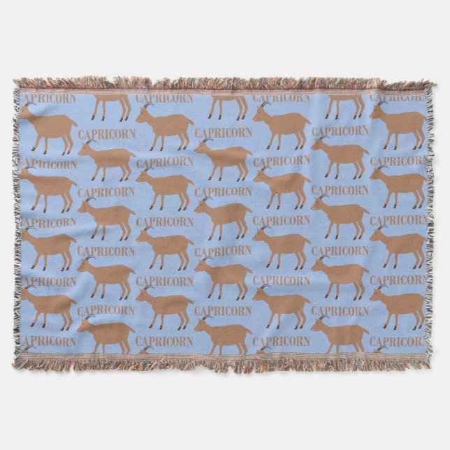 Capricorn Star Sign Goat Decke (Vorderseite)