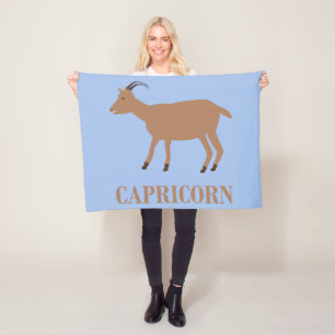 Capricorn Star Sign Goat Fleecedecke