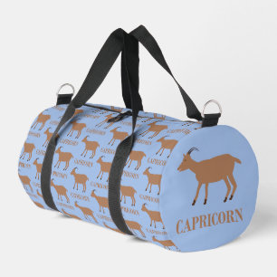 Capricorn Star Sign Goat Gemustert Duffle Bag