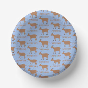 Capricorn Star Sign Goat Gemustert Pappteller