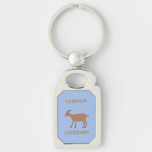 Capricorn Star Sign Goat Individuelle Name Schlüsselanhänger