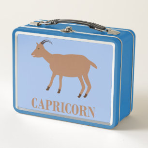Capricorn Star Sign Goat Metall Brotdose