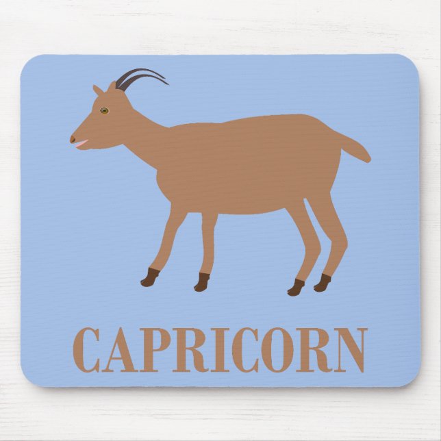 Capricorn Star Sign Goat Mousepad (Vorne)