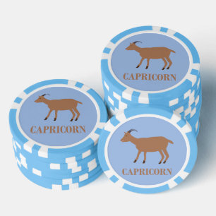 Capricorn Star Sign Goat Pokerchips