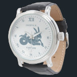 Capricorn Star Signing Vintage Kunst | Angepasst Armbanduhr<br><div class="desc">Eine personalisierte Armbanduhr,  die auf die Person zugeschnitten ist,  die durch das Sternzeichen Capricorn repräsentiert wird.</div>