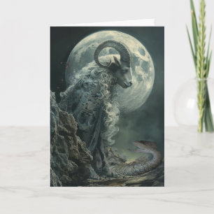 Capricorn Tarot Astrologie, Zodiac, Note Card