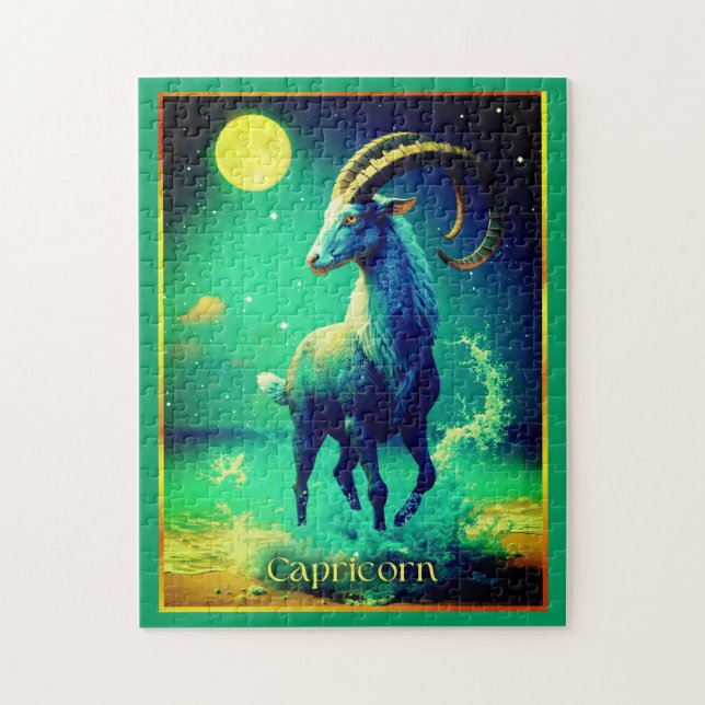 Capricorn the Sea Goat Zodiac Sign (Vertikal)