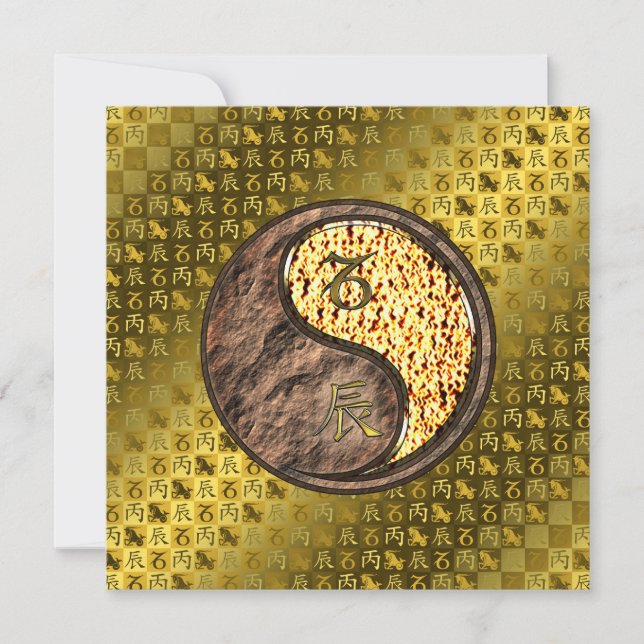 Capricorn und Feuerdrache Karte (Vorderseite)