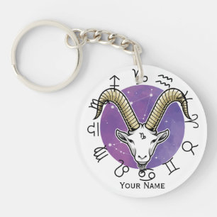 Capricorn & Virgo Akryllischer Schlüsselanhänger