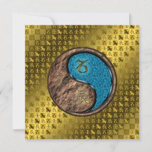 Capricorn & Water Dragon Karte