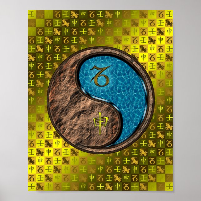 Capricorn & Water Monkey Poster (Vorne)