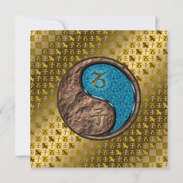 Capricorn & Water Rat Karte (Vorderseite)