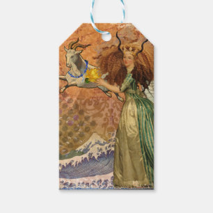 Capricorn Woman Goat Whimsical Fun Geschenkanhänger
