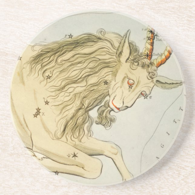 Capricorn, Zehnte astrologische Zodiaka-Zeichen Getränkeuntersetzer (Vorne)