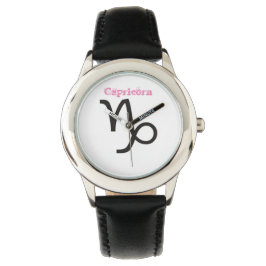 Capricorn-Zeichen des Zodiaks. Kinder beobachten.. Armbanduhr