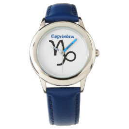 Capricorn-Zeichen des Zodiaks. Kinder beobachten.. Armbanduhr