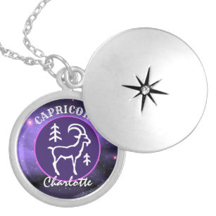 Capricorn Ziege Geburt Zeichen Niedlich Zodiac Per Medaillon