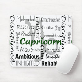 Capricorn Zodiac Astrologie Eigenschaften Collage Mousepad