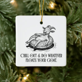 Capricorn Zodiac Birthday Christmas Keramikornament