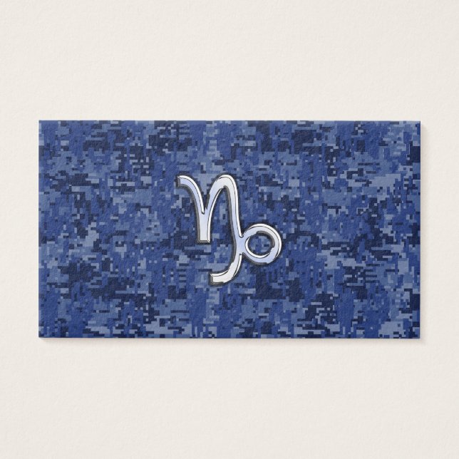 Capricorn Zodiac Connexion bleu marine camo numéri (Devant)