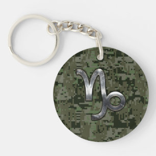 Capricorn Zodiac Connexion vert olive camo numériq