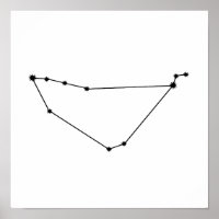 Capricorn Zodiac Constellation Modern Minimal